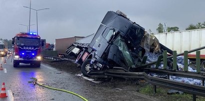 Uwaga! Utrudnienia na autostradzie A4 w Krakowie. Poważny wypadek