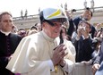 VATICAN-POPE-AUDIENCE-HELMET