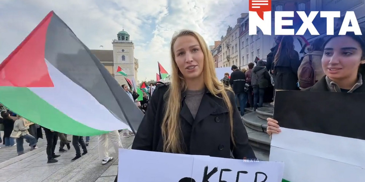 Skandaliczne zdjęcie z marszu w obronie Palestyńczyków w Warszawie obiegło świat.