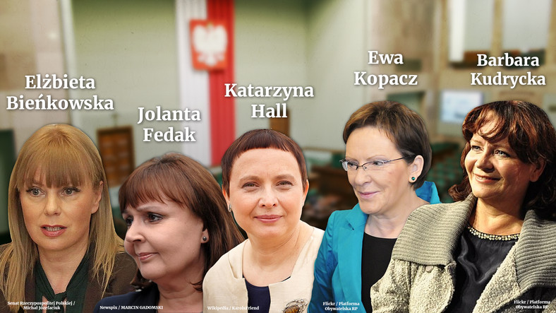 Kobiety w pierwszym rządzie Donalda Tuska.