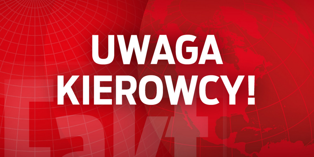 PLANSZA ZASLEPKA UWAGA KIEROWCY 7x4