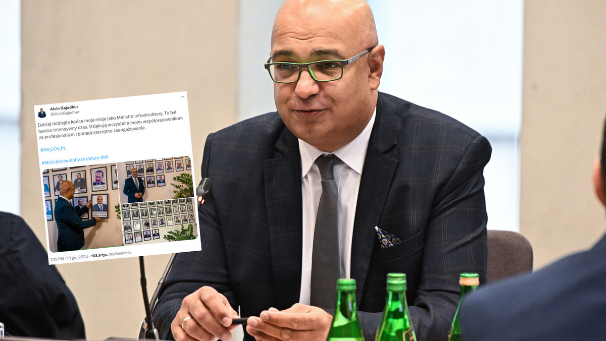 Minister powiesił zdjęcie w gabinecie. "Podpis dłuższy niż kadencja"