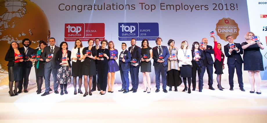 Polska uplasowała się na ósmym miejscu w Europie, pod względem liczby certyfikowanych organizacji przez Top Employers Institute.