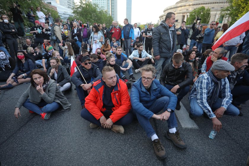 Protest przedsiębiorców w Warszawie