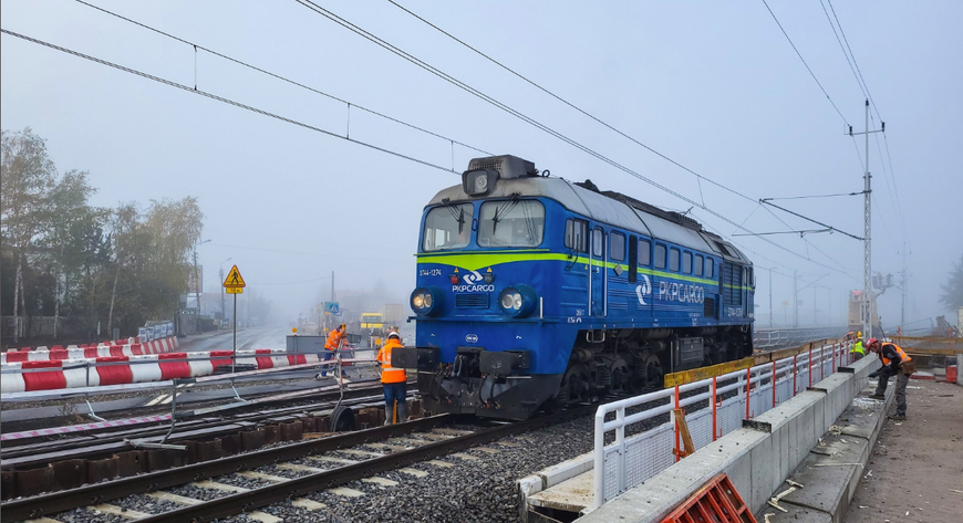 Testy obciążeniowe podczas budowy Węzła Grunwaldzka