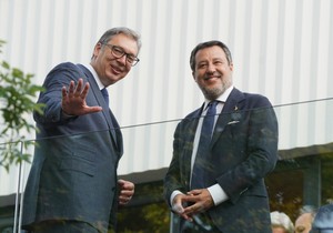 Aleksandar Vučić i Mateo Salvini