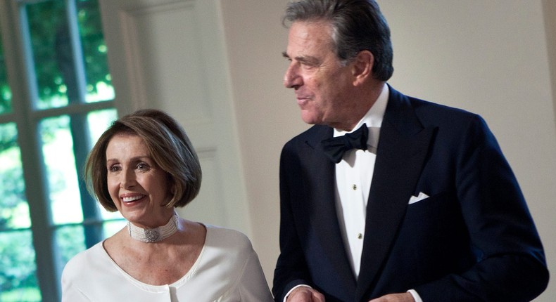 Then-House Minority Leader Nancy Pelosi and her husband Paul Pelosi arrive at the White House June 7, 2011 in Washington, DC.Photo by Brendan Smialowski/Getty Images