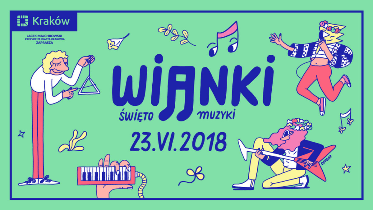 Już 23 czerwca odbędzie się jedna z największych imprez muzycznych w Polsce - Wianki 2018. Z tej okazji na ulicy Stolarskiej w Krakowie stanie scena międzynarodowa.