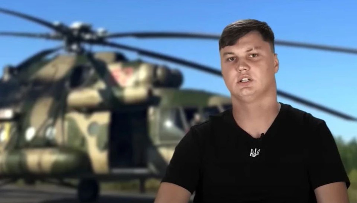 Rosyjski pilot śmigłowca Mi-8