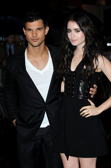 Lily Collins i Taylor Lautner (fot. Getty Images)