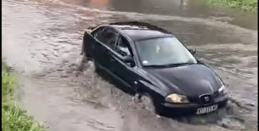 Novi Sada, poplavljena Temerinska ulica