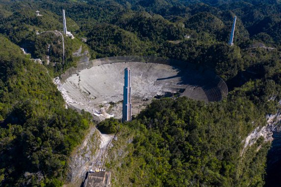 Arecibo telescope damaged