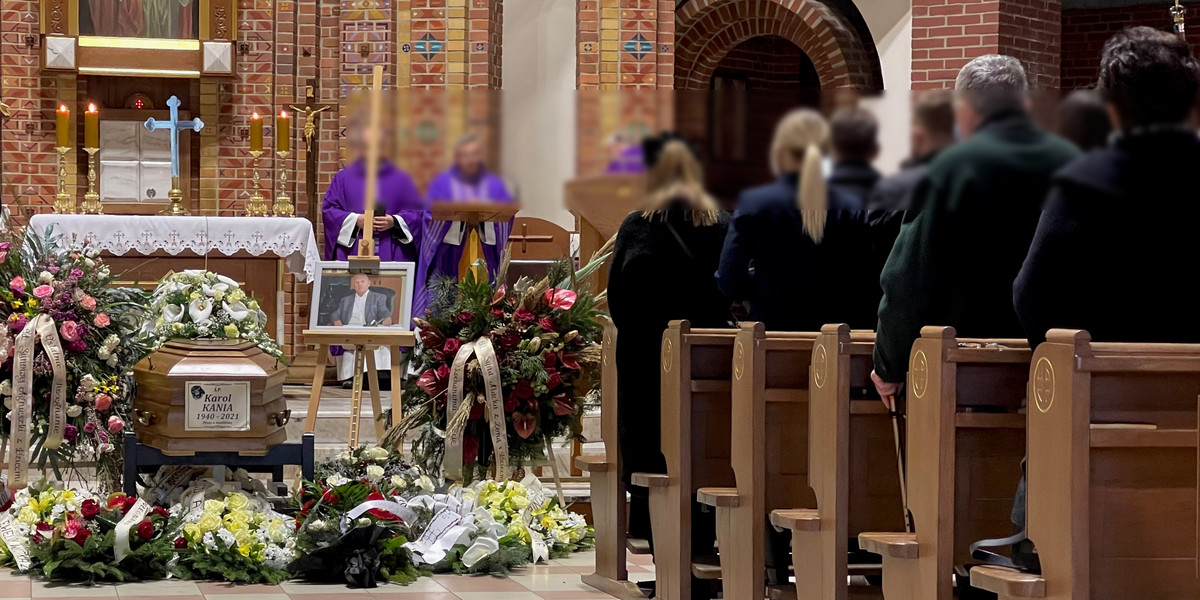 Pogrzeb Karola Kani w Piasku koło Pszczyny. Milioner zginął w wypadku śmigłowca