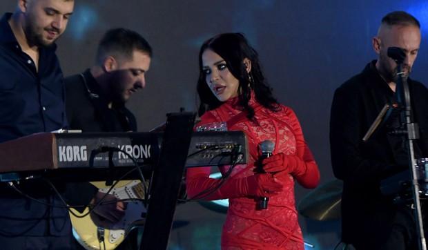 Aleksandra Mladenović doček Nove godine