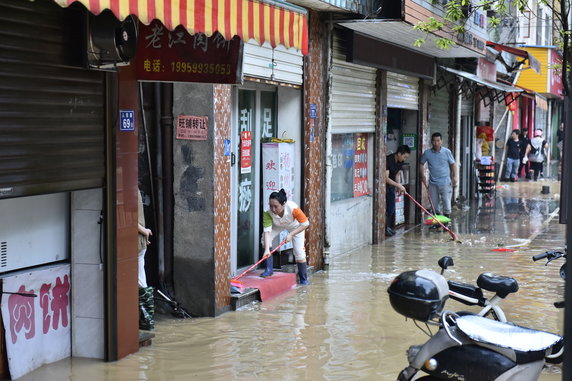 Powódź w mieście Jian'ou