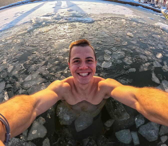 Tyszanin jedzie na mistrzostwa świata w lodowym pływaniu! · fot. www.facebook.com/SportowaPerspektywa
