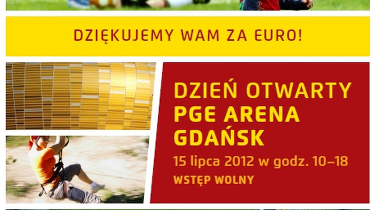 W najbliższą niedzielę odbędzie się dzień otwarty na gdańskim stadionie. Wszystko w związku z akcją "Dziękujemy Wam za Euro", podczas której miasto wykona ukłon w stronę gdańszczan w podzięce za fantastyczne, pełne radości dni turnieju Euro 2012. Stadion w Letnicy pełen będzie atrakcji, a odwiedzać go będzie można od godziny 10:00 do 18:00. Gdańszczanie dojadą tam wydłużoną linią tramwajową oraz darmowymi tramwajami!