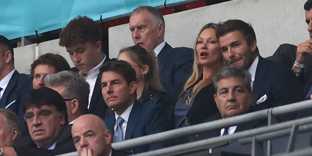 Tom Cruise razem z Davidem Bechamem oglądali finał Euro 2020