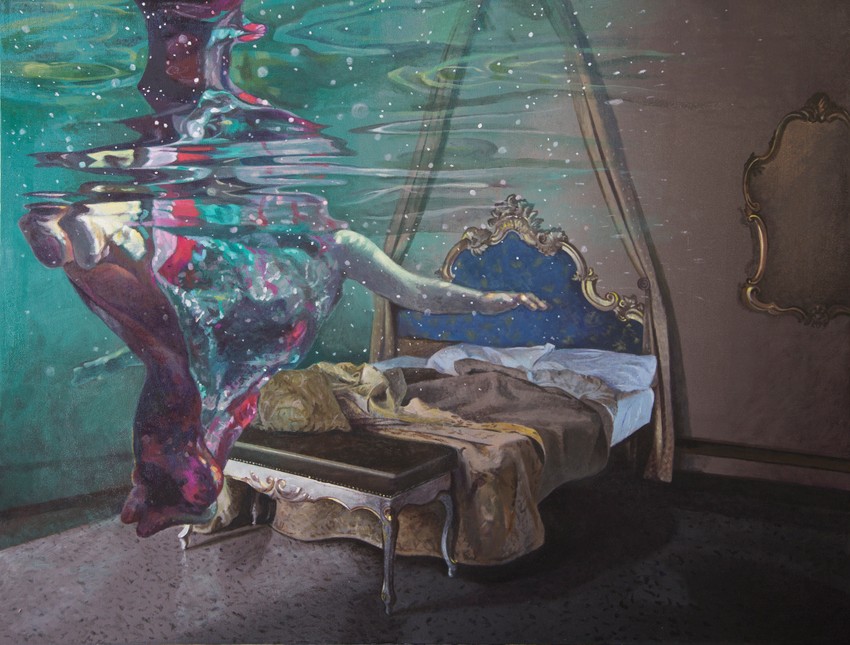 Solaris, 2017, 90x120 cm, ulje na platnu