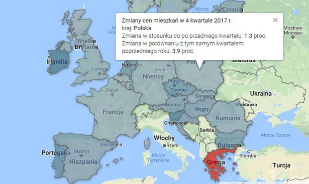 Mieszkania w Europie są coraz droższe. Zobacz, gdzie ceny wzrosły najbardziej [MAPA]