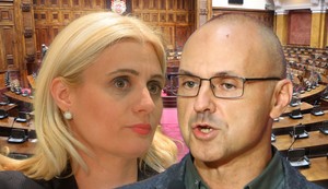Rastislav Dinić (ZLF) i Jelena Pavlović 