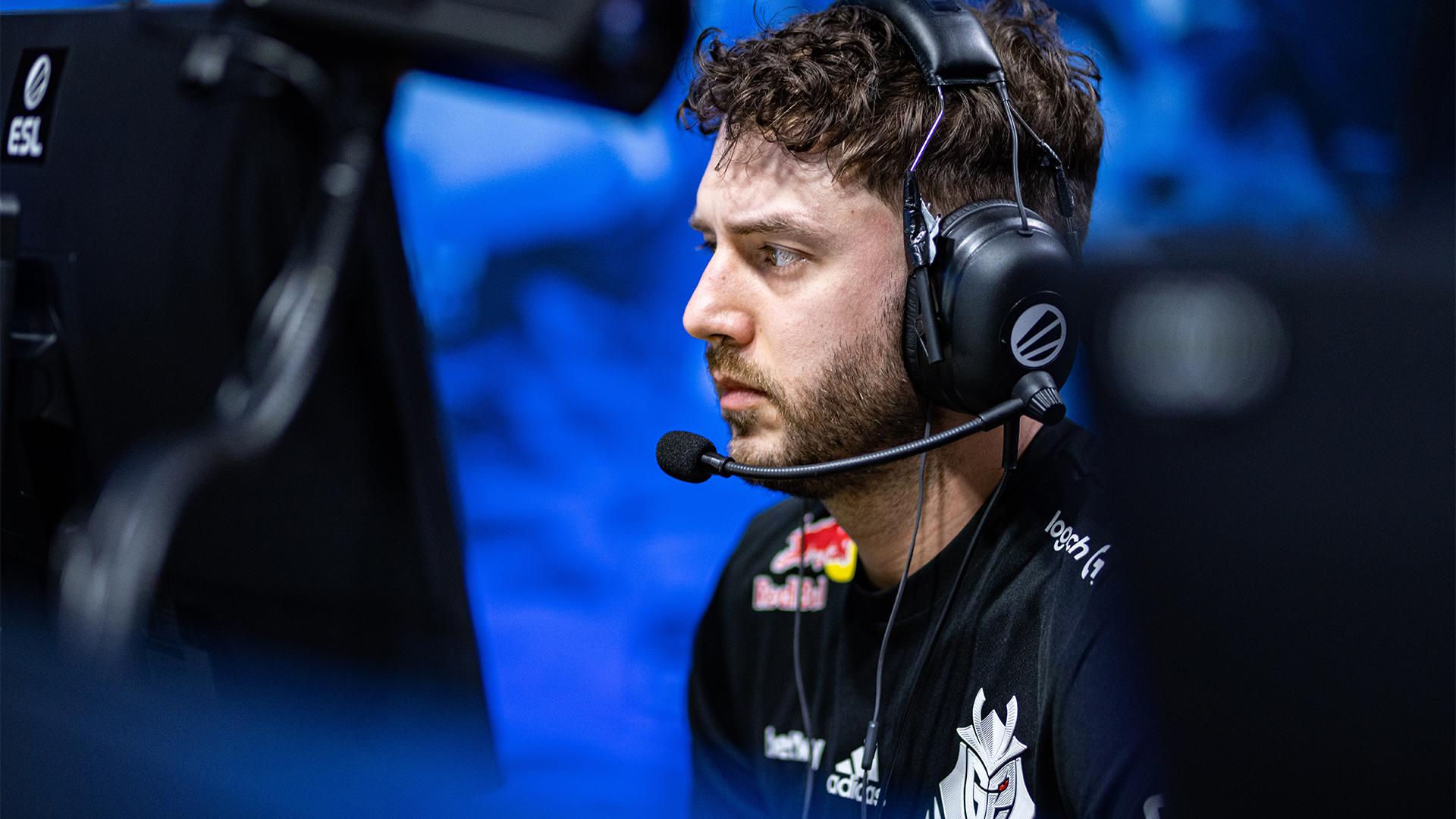 Audric „JaCkz” Jug v drese G2 Esports na IEM Kolín 2022.