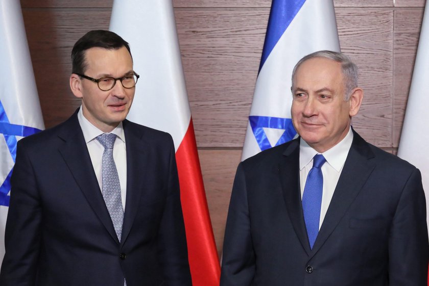 Mateusz Morawiecki i Benjamin Netanjahu