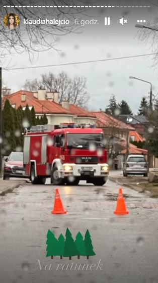 Klaudia Halejcio pokazała zniszczony przez wichurę ogród