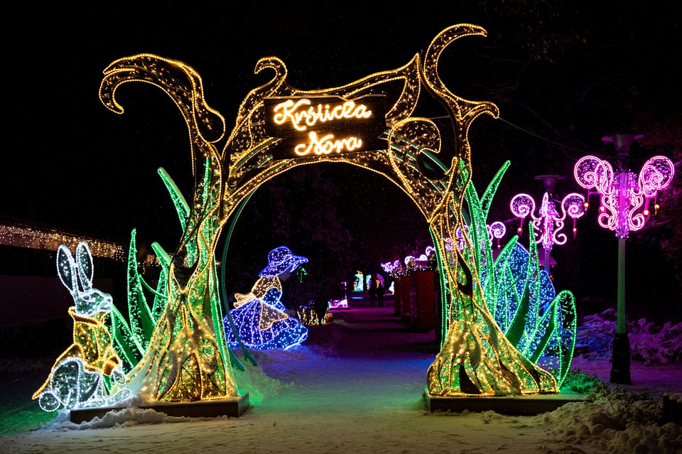 Iluminacje Multidekor Park Miliona Świateł Zabrze