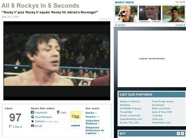 Sześć części filmu Rocky w pięć sekund