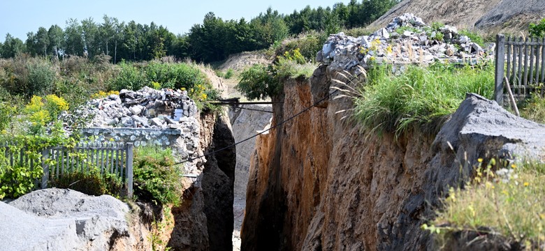 Gminna droga i wodociąg... przestały istnieć. "Inspektorzy prowadzą oględziny"