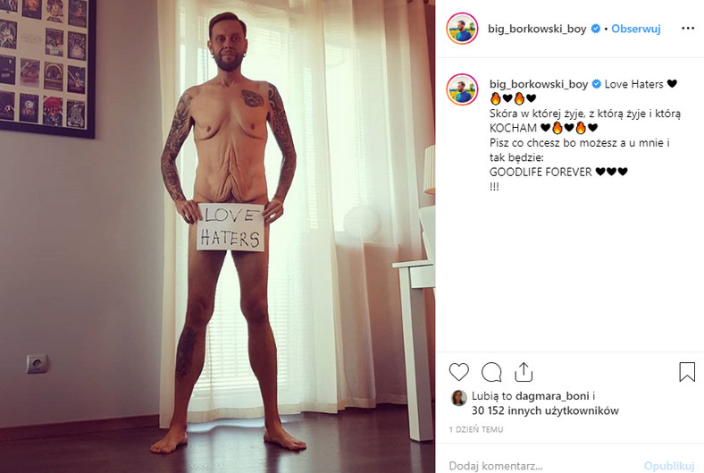 Mateusz Borkowski na Instagramie