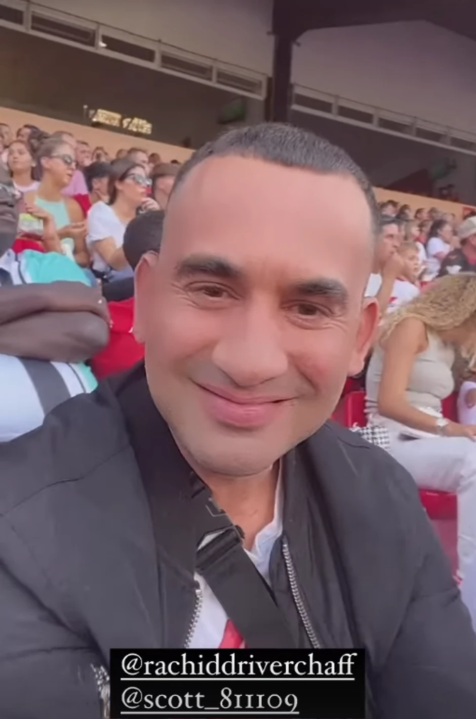 Anastasija Ražnatović na tribinama