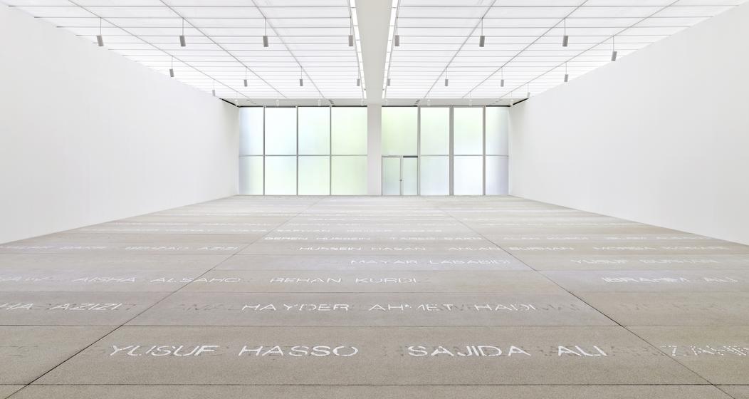 Doris Salcedo «Palimpsest», 2013-2017, Installationsansicht Fondation Beyeler, Riehen.