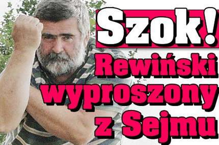 Szok! Rewiński wyproszony z Sejmu