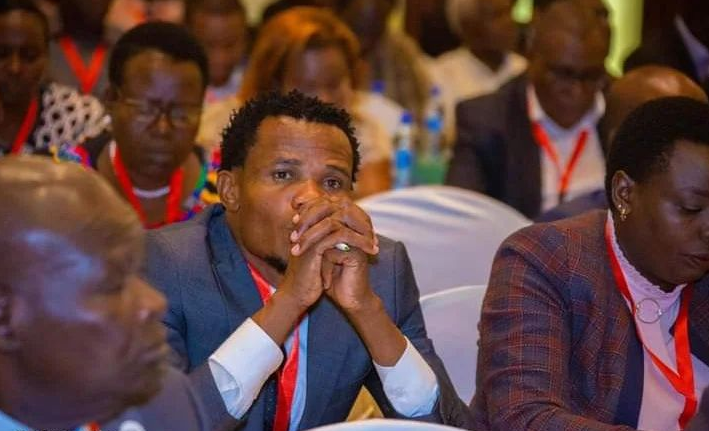 Mumias East MP, Peter Salasysa (seated at the centre)