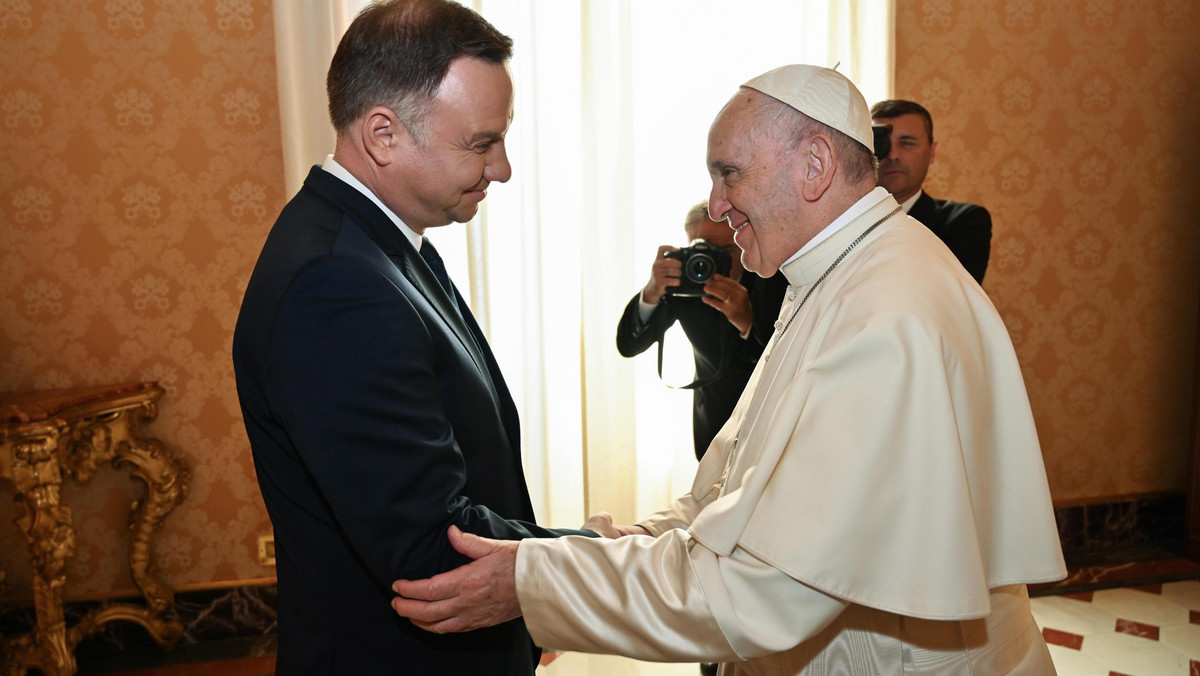 Andrzej Duda spotkał się z papieżem Franciszkiem 2018 r.