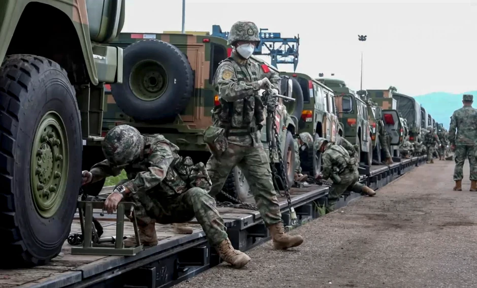 Kineska vojska uoči vojnih vežbi Vostok 2022