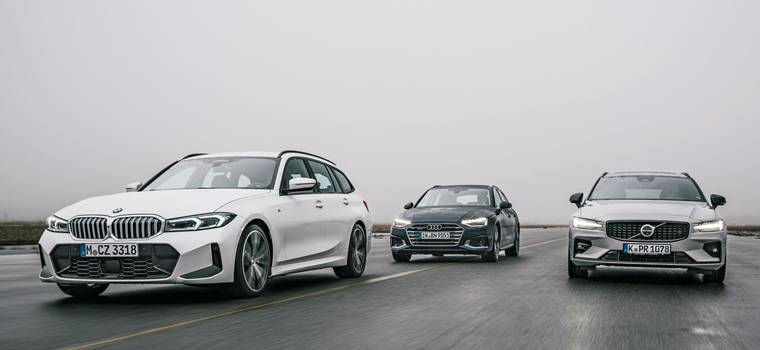BMW serii 3 kontra Audi A4 i Volvo V60. Trzy praktyczne kombi z dieslami