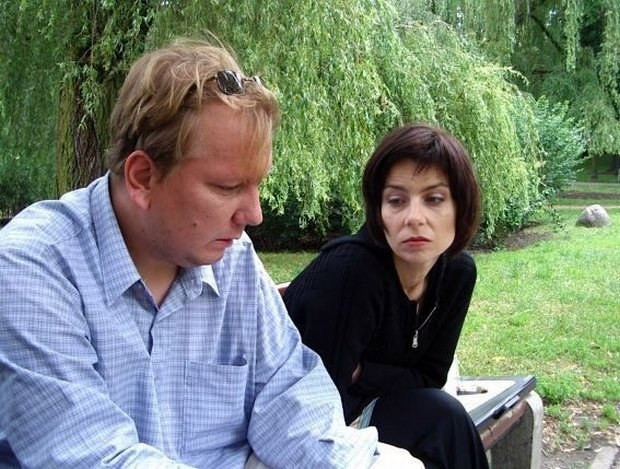 Tomasz Preniasz (pictured with Agata Kulesza) in the movie "Garden of a thousand sighs"