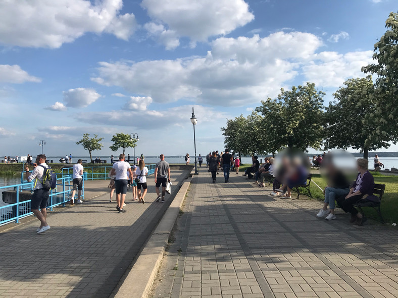 Okolice plaży miejskiej w Giżycku