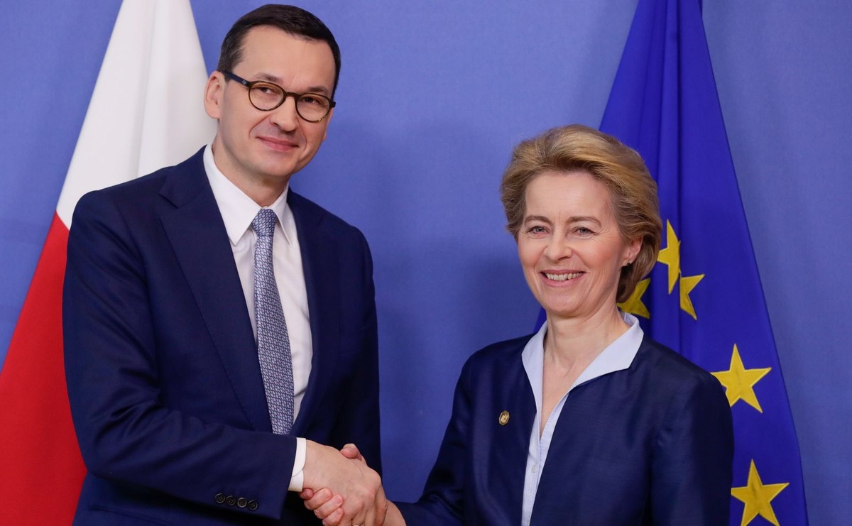 Mateusz Morawiecki i Ursula von der Leyen