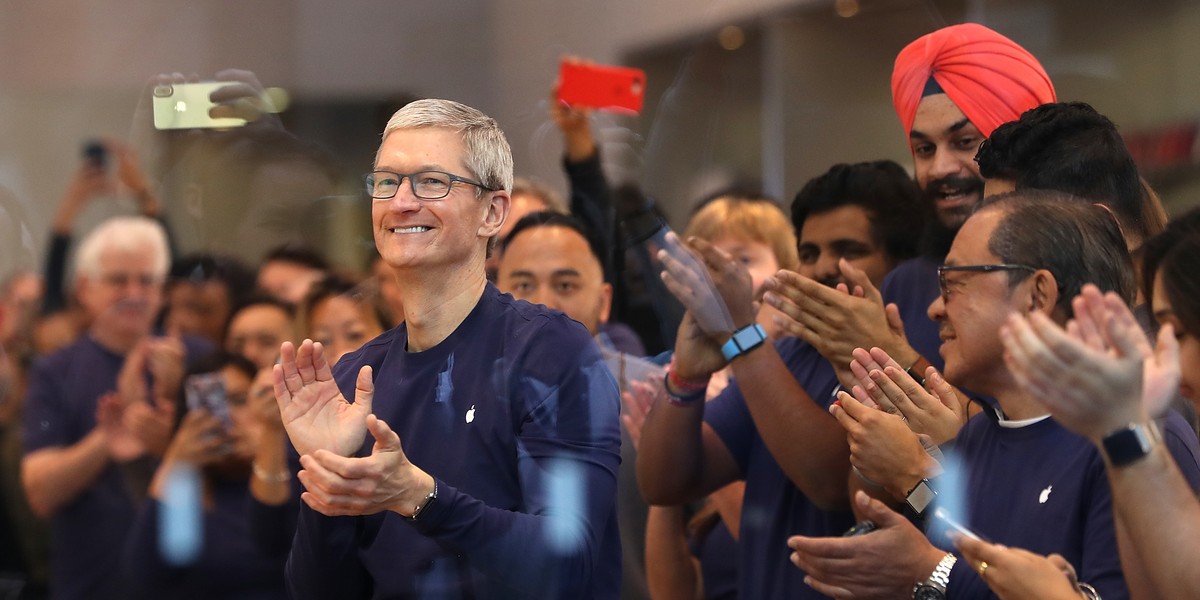 Tim Cook może cieszyć się z wyników swojej firmy