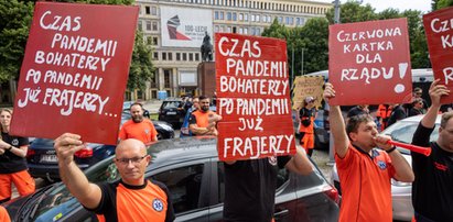 Rząd potraktował nas z buta. Protest ratowników medycznych