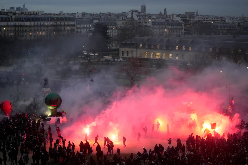 Protesti u Francuskoj zbog penzione reforme - Pariz