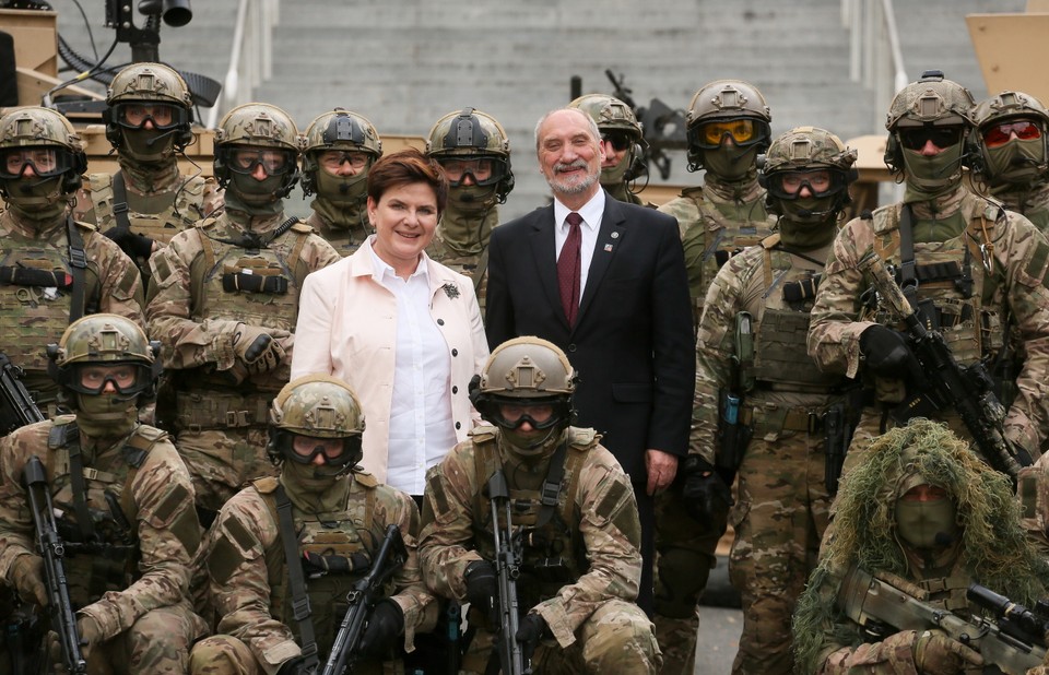 WARSZAWA SZCZYT NATO STADION PGE NARODOWY PRZYGOTOWANIA (Beata Szydło, Antoni Macierewicz)