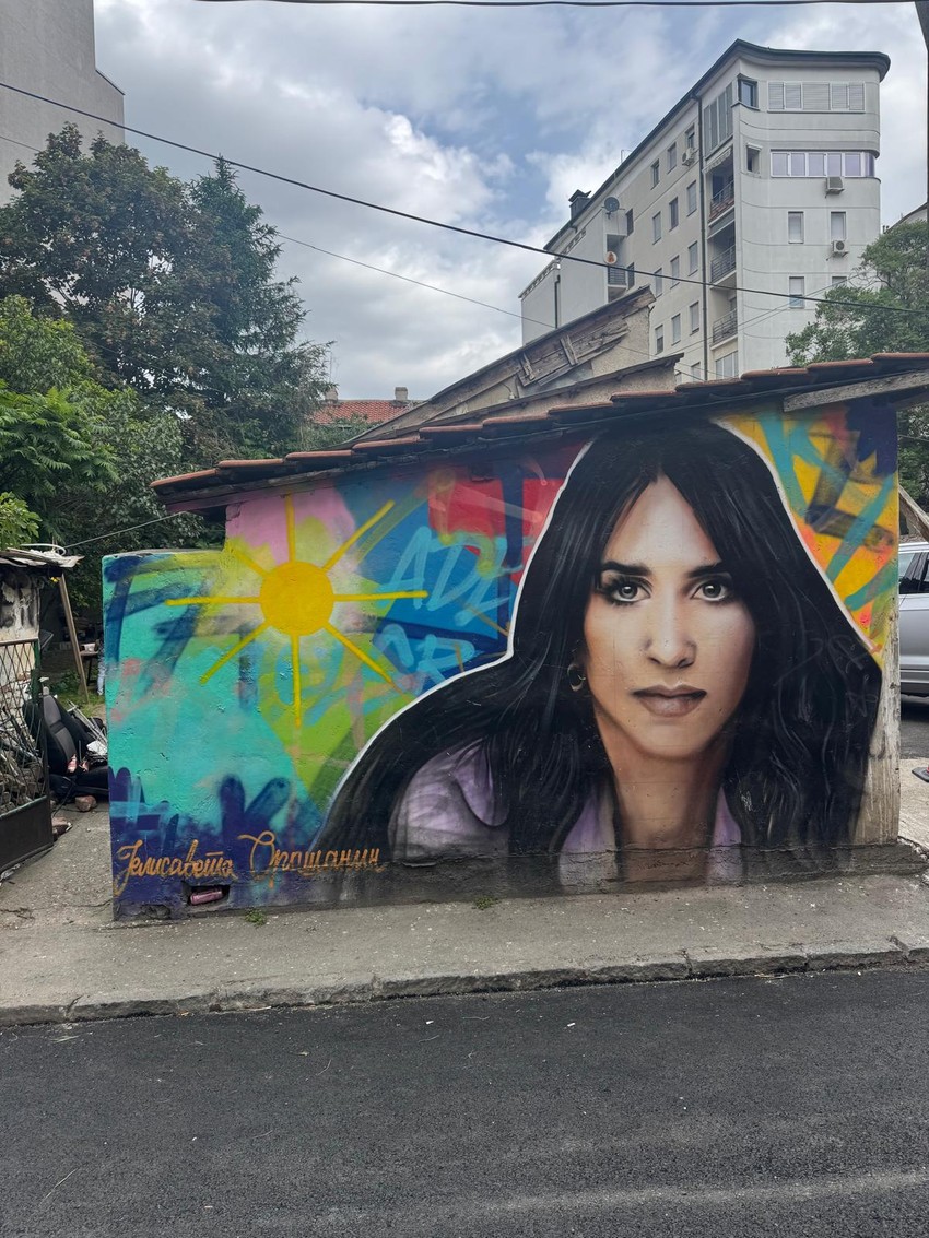 Mural Jelisavete Orašanin u Beogradu