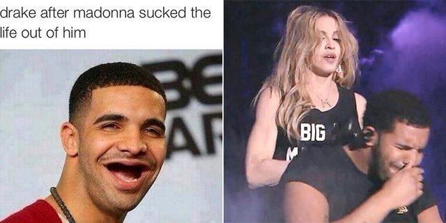 Madonna całuje Drake'a – najlepsze memy