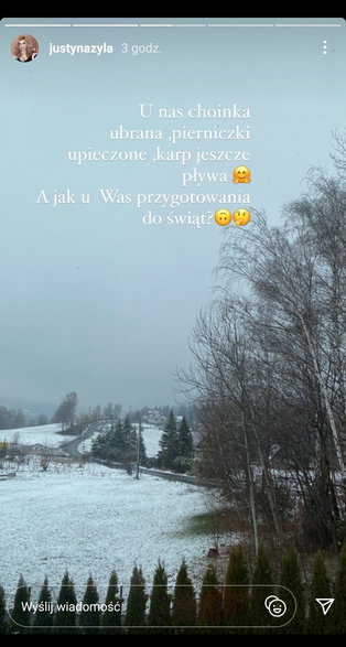 Justyna Żyła żartuje na Instastory