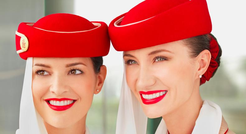 The Emirates cabin crew told Business Insider how they stay pristine on long-haul flights.